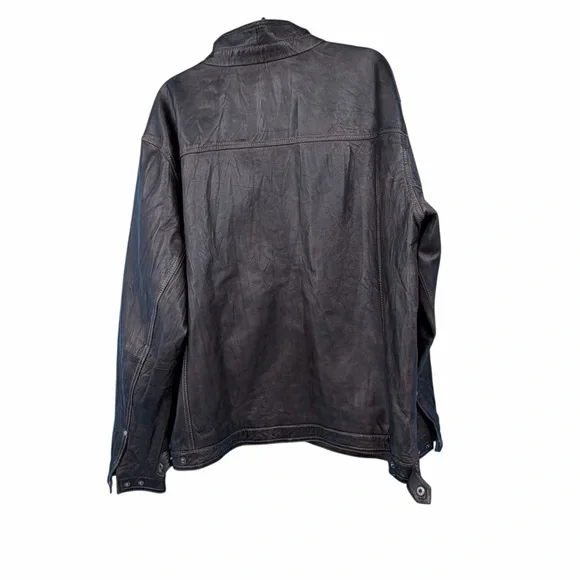 Tommy Bahama Dark Brown Leather Jacket